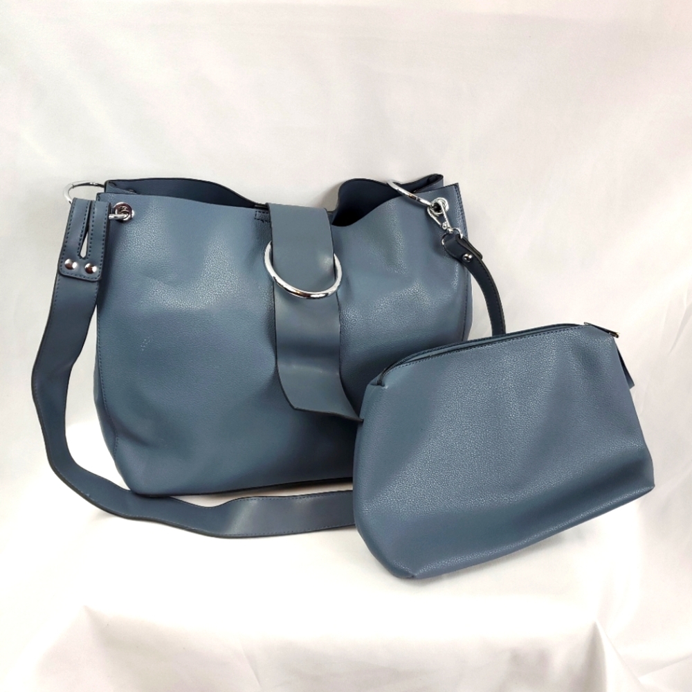 Mellow World Jada Shoulder Bag Blue Grey